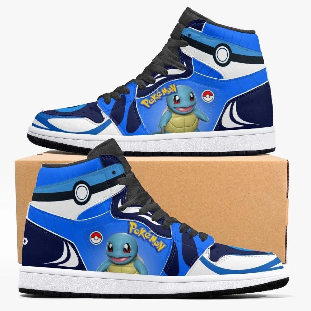 Inktee Store - Pokemon Squirtle Custom Air Jordans Shoes Image