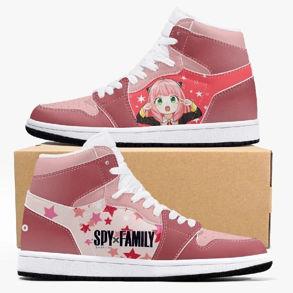Inktee Store - Psy X Family Anya Forger Custom Air Jordans Shoes Image