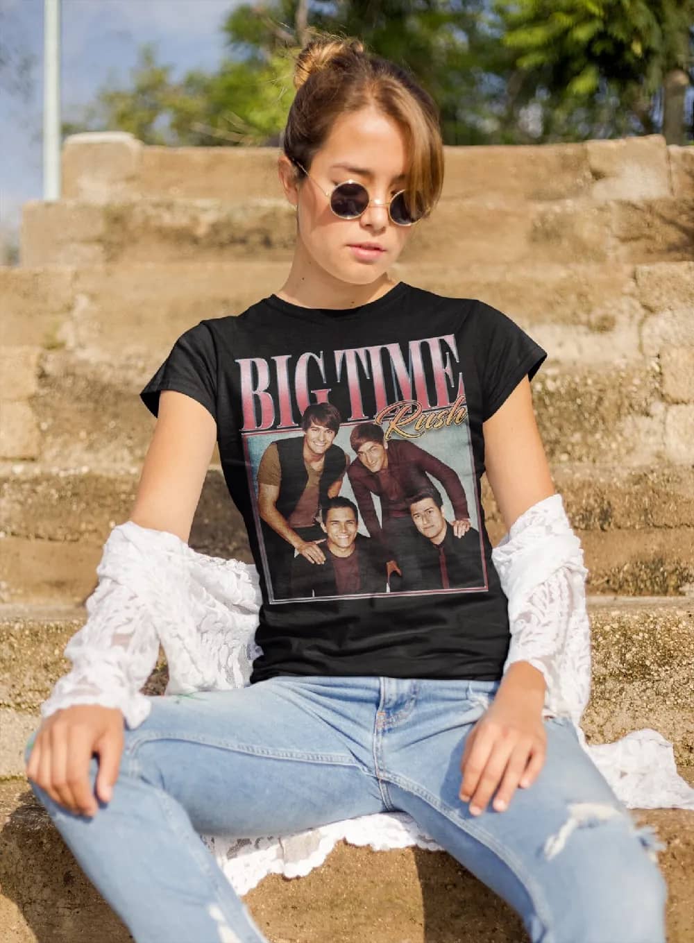 Inktee Store - Retro Big Time Shirt -Rush Tour Shirt - Big Time Rush Crewneck - Big Time Rush T Shirt - Big Time Rush Sweatshirt - Big Time Rush Vintage Shirt Image