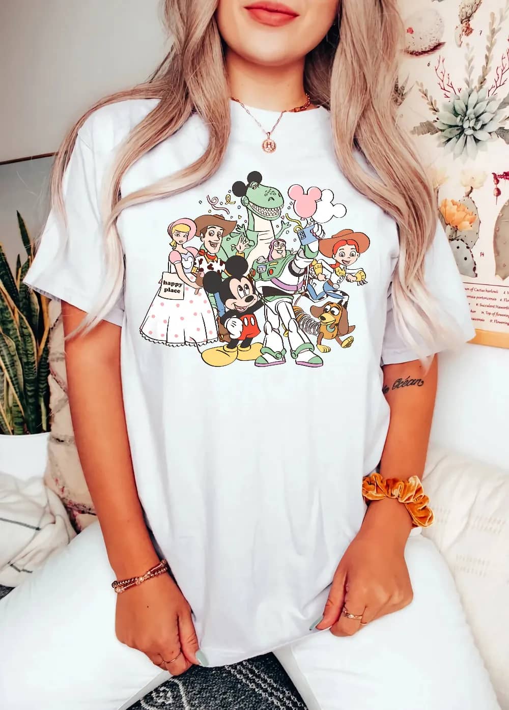 Inktee Store - Retro Disney Mickey Toy Story Comfort Colors Shirt - Vintage Toy Story Characters Shirt - Disney Shirt - Disneyland Shirts - Disney Pixar Shirt Image
