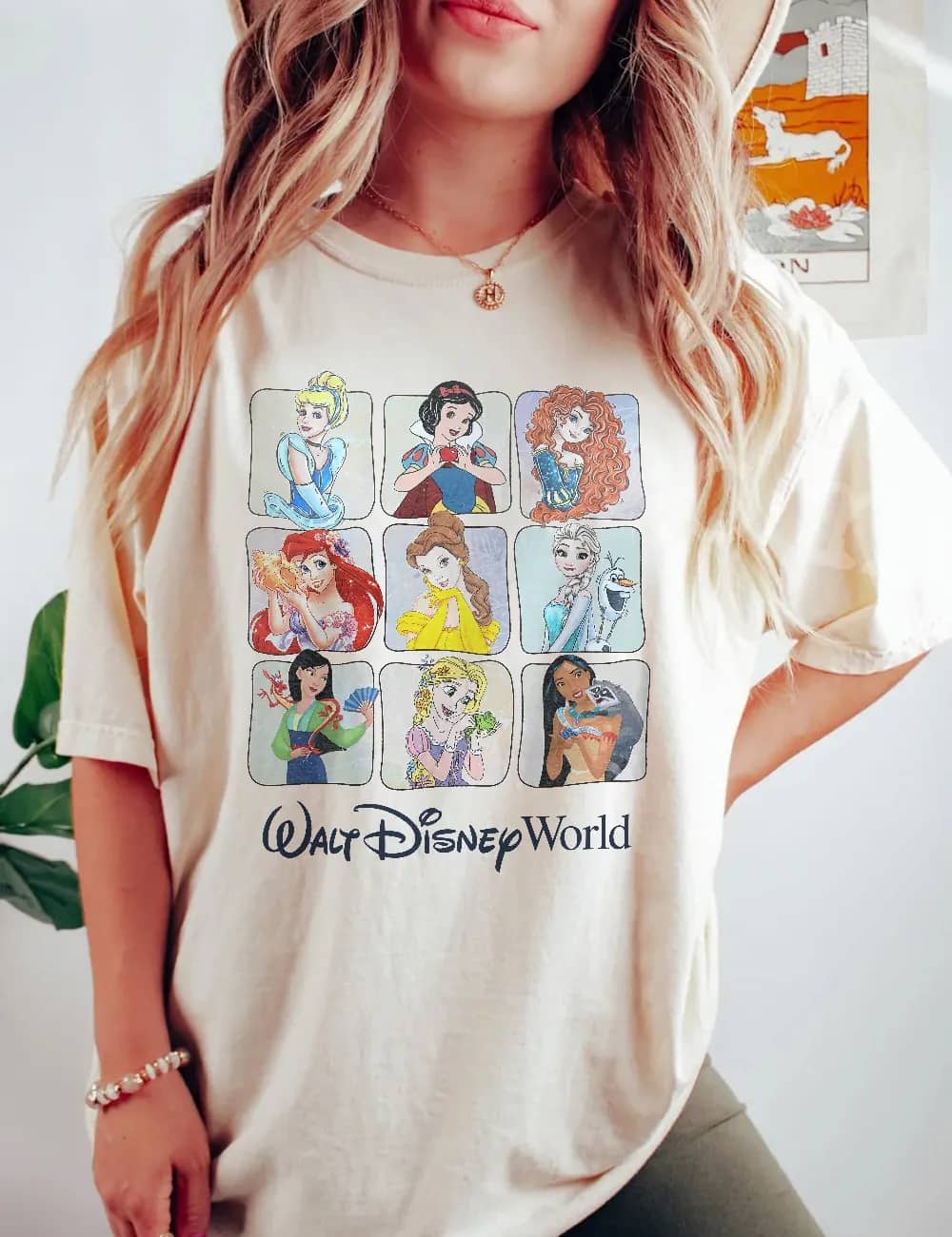 Inktee Store - Retro Disney Princess Shirts - Vintage Disney Princess - Disney Family Matching Shirt - Funny Princess Disney Shirt - Disney Family Trip Shirt Image