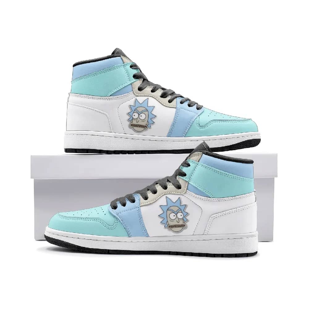 Inktee Store - Rick Got Angry And Morty Custom Air Jordans Shoes Image