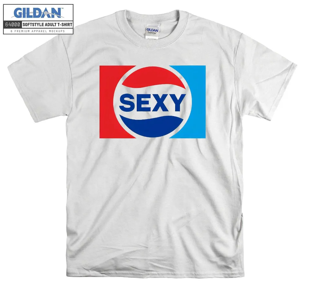 Inktee Store - Sexy Logo Parody Funny Cartoon T-Shirt Image