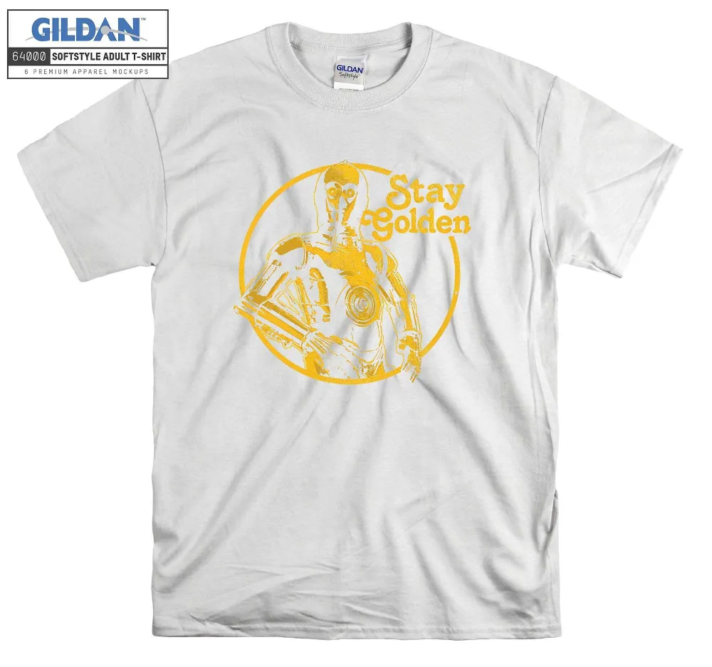 Inktee Store - Star Wars C-3Po Stay Golden T-Shirt Image