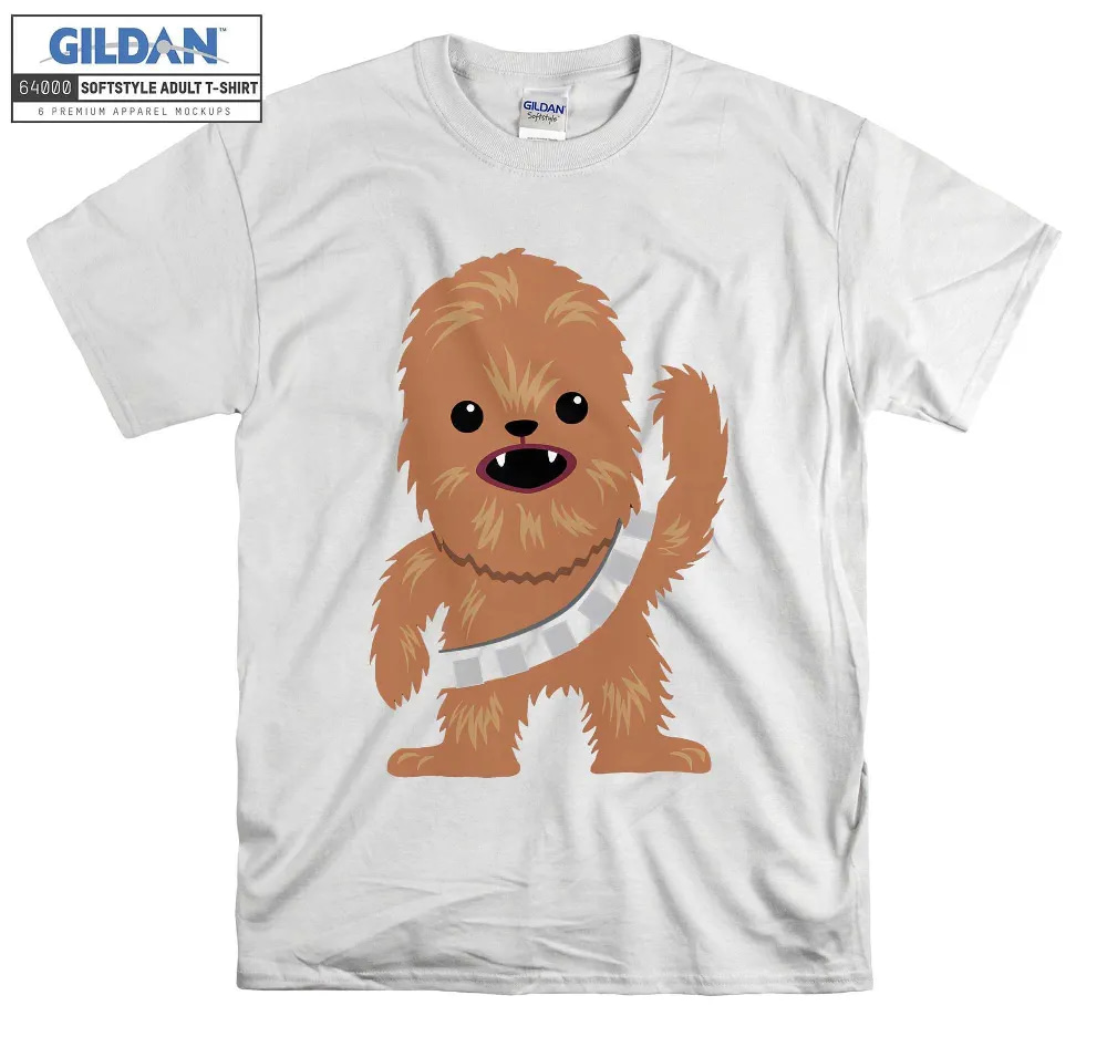 Inktee Store - Star Wars Chewbacca Cutie Cartoon Chewie T-Shirt Image