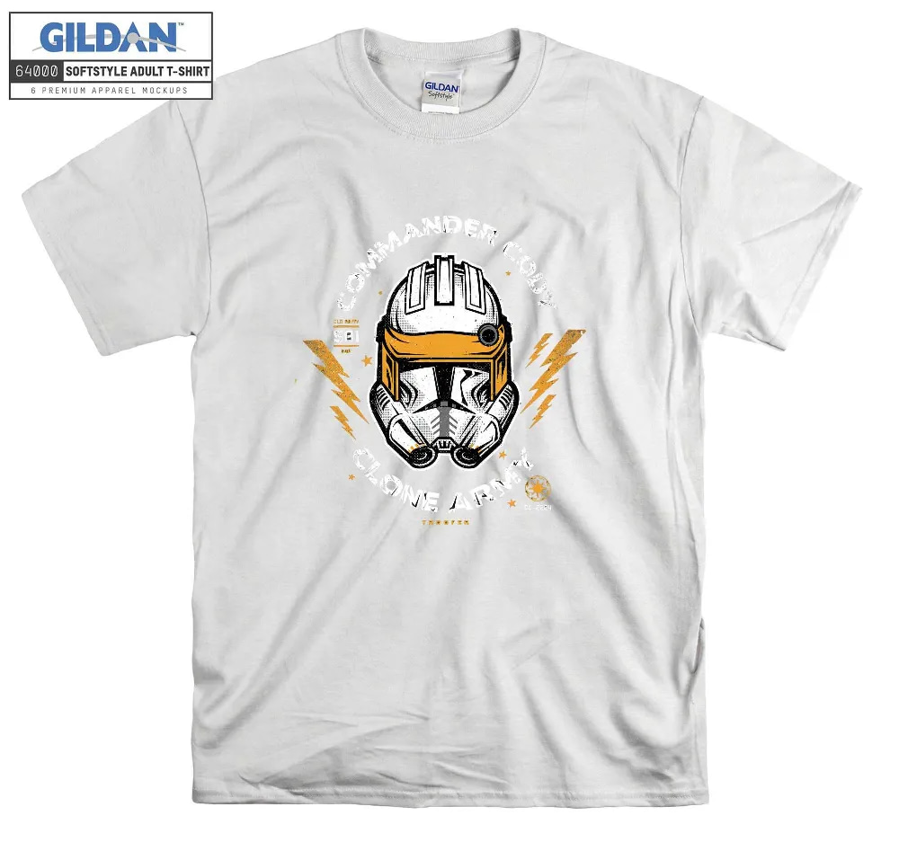 Inktee Store - Star Wars Commander Cody Clone Army Head T-Shirt Image