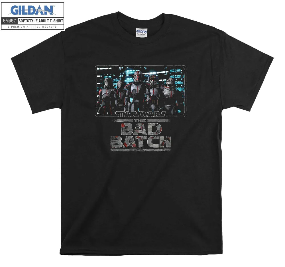 Inktee Store - Star Wars The Bad Batch Group Poster T-Shirt Image