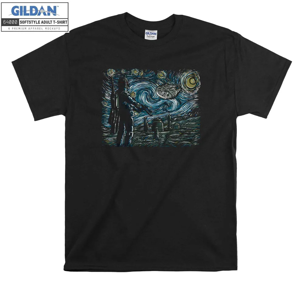 Inktee Store - Starry Night Bounty Hunter T-Shirt Image