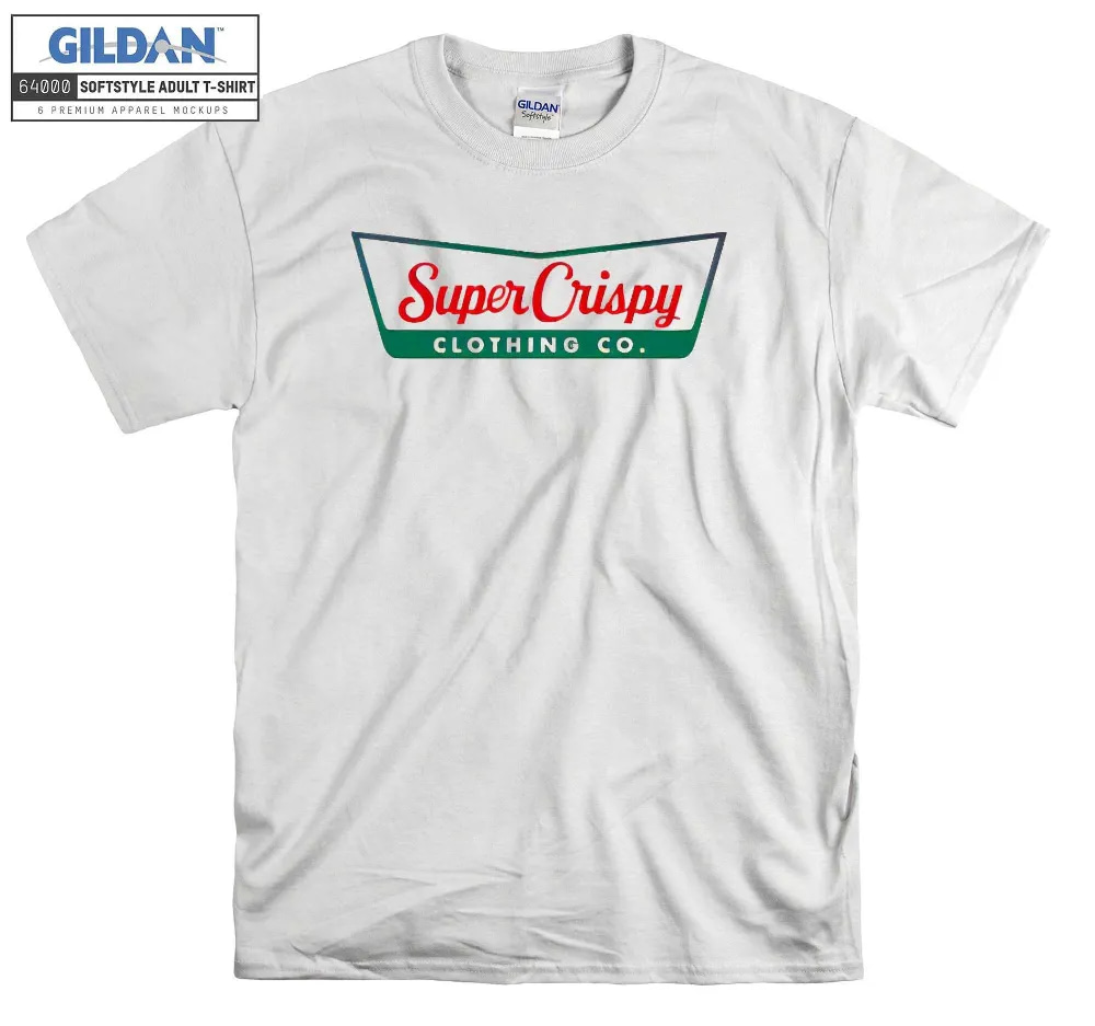 Inktee Store - Super Crispy Funny Parody Logo T-Shirt Image