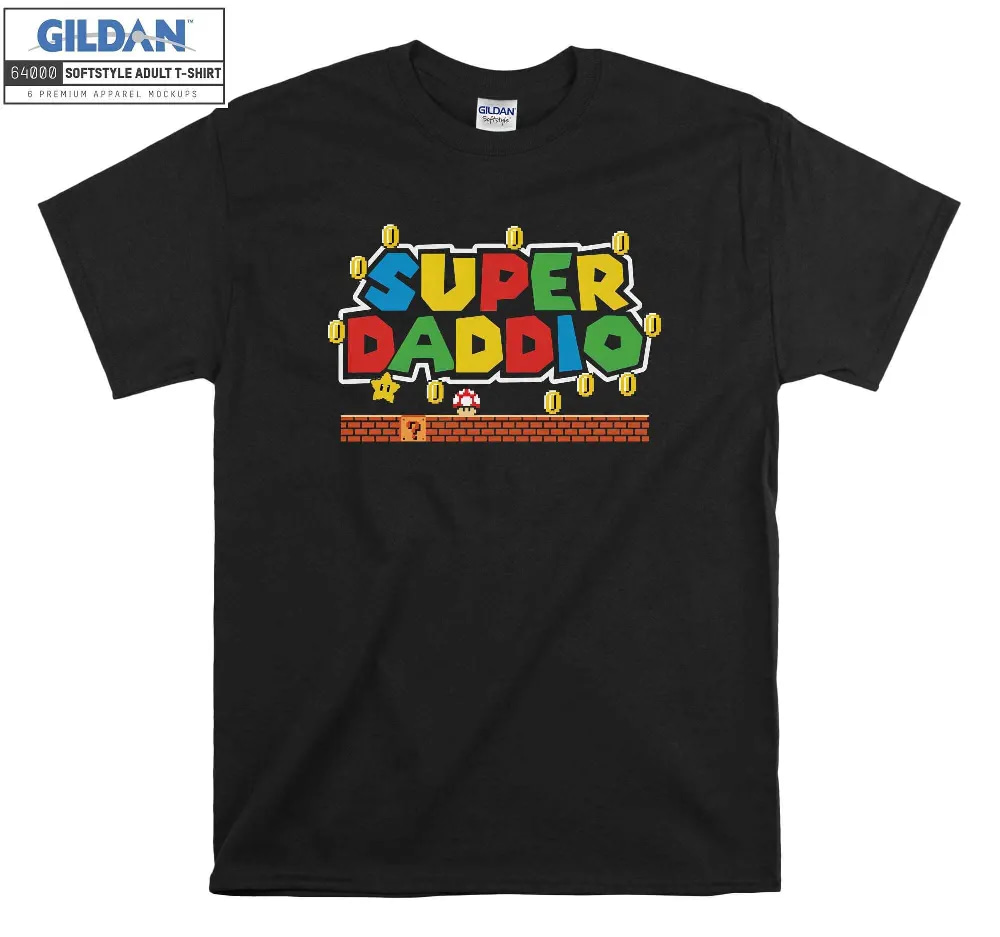 Inktee Store - Super Daddio Fathers Day T-Shirt Image