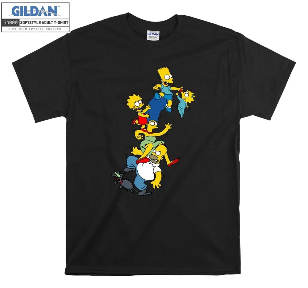 Inktee Store - The Simpsons Family Crazy T-Shirt Image