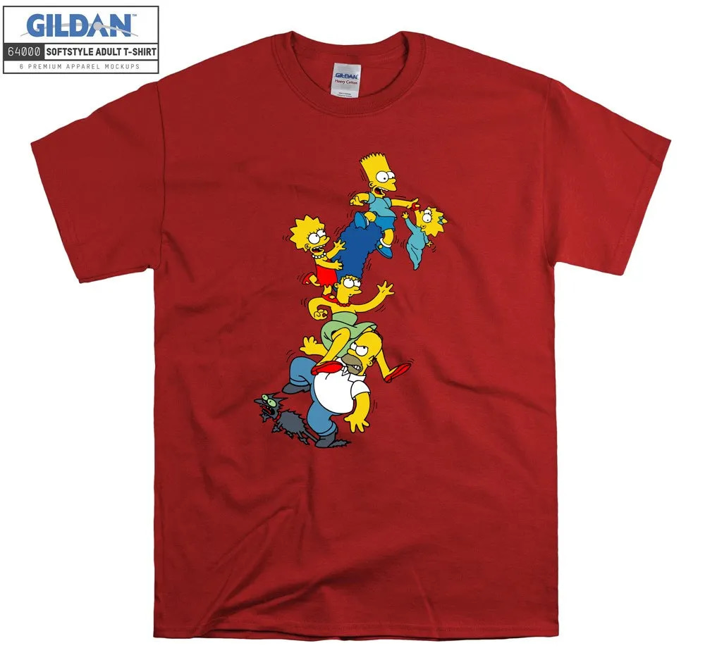 Inktee Store - The Simpsons Family Crazy T-Shirt Image