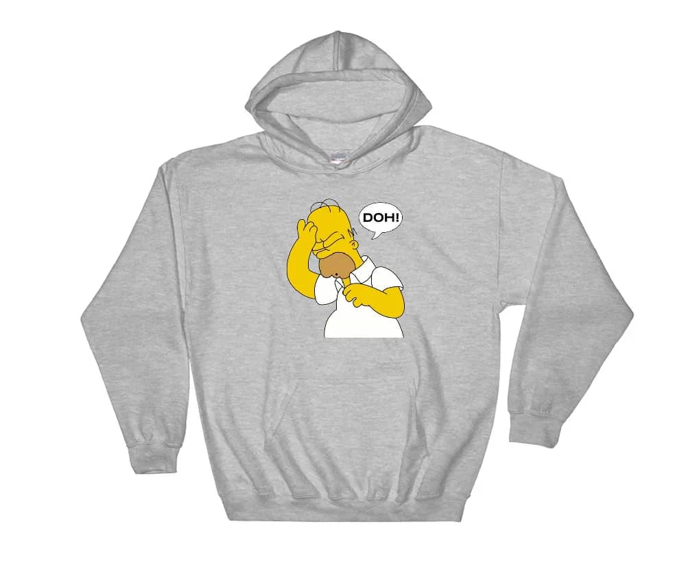 Inktee Store - The Simpsons Homer Simpson Doh Cartoon Unisex T-Shirt Image