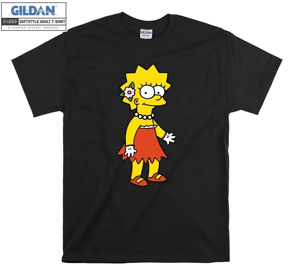 Inktee Store - The Simpsons Lisa Simpson Lady T-Shirt Image