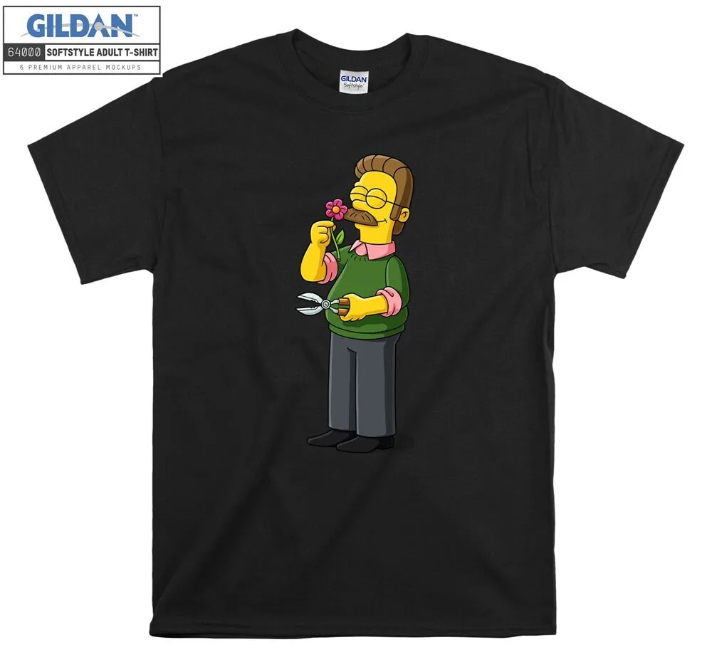 Inktee Store - The Simpsons Ned Flanders T-Shirt Image