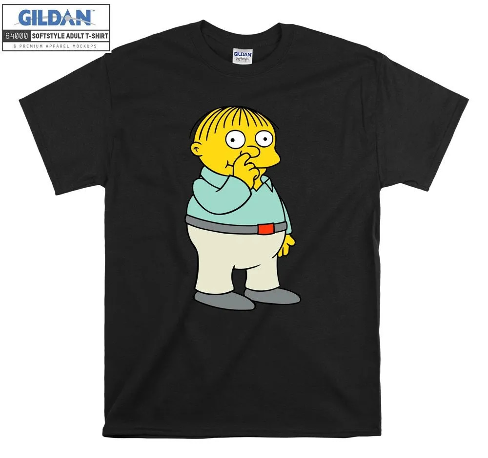Inktee Store - The Simpsons Ralph Wiggum Finger In Nose T-Shirt Image