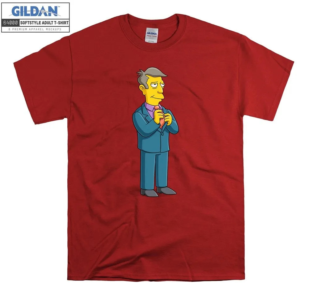 Inktee Store - The Simpsons Seymour Skinner T-Shirt Image