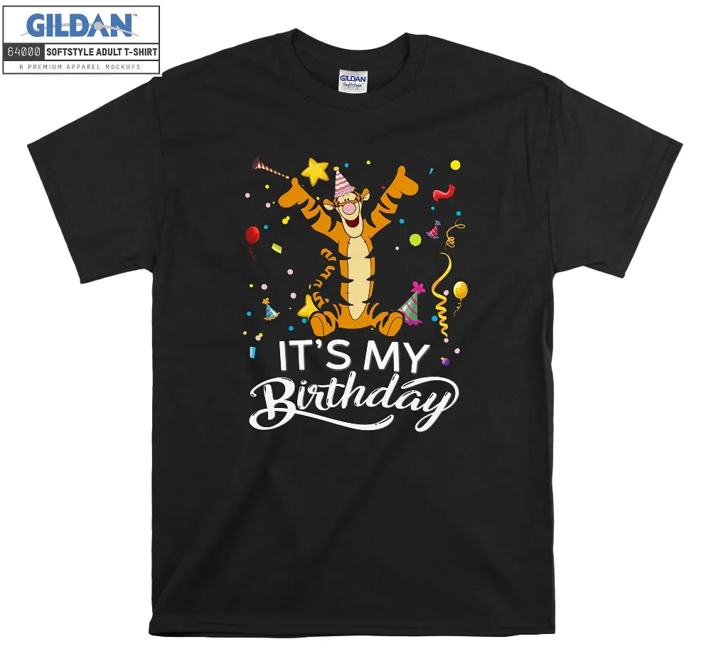 Inktee Store - Tigger It'S My Birthday T-Shirt Image