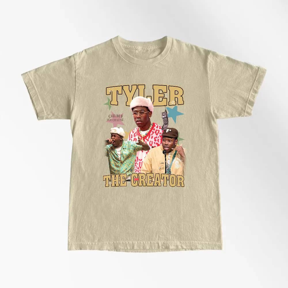 Inktee Store - Tyler The Creator Bootleg Inspired T-Shirt - Tyler Merch - Tyler Vintage Unisex Shirt - Retro Bootleg 90S Tees - Cute Tyler Merch - Gift For Him Image