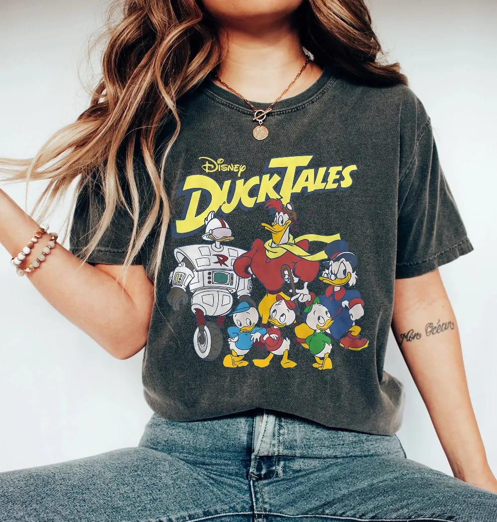Inktee Store - Vintage Disney Duck Tales Friends Comfort Colors Shirt - Retro Donald Duck Shirt - Disneyland Shirt - Disneyworld Shirt - Disney Family Shirts Image