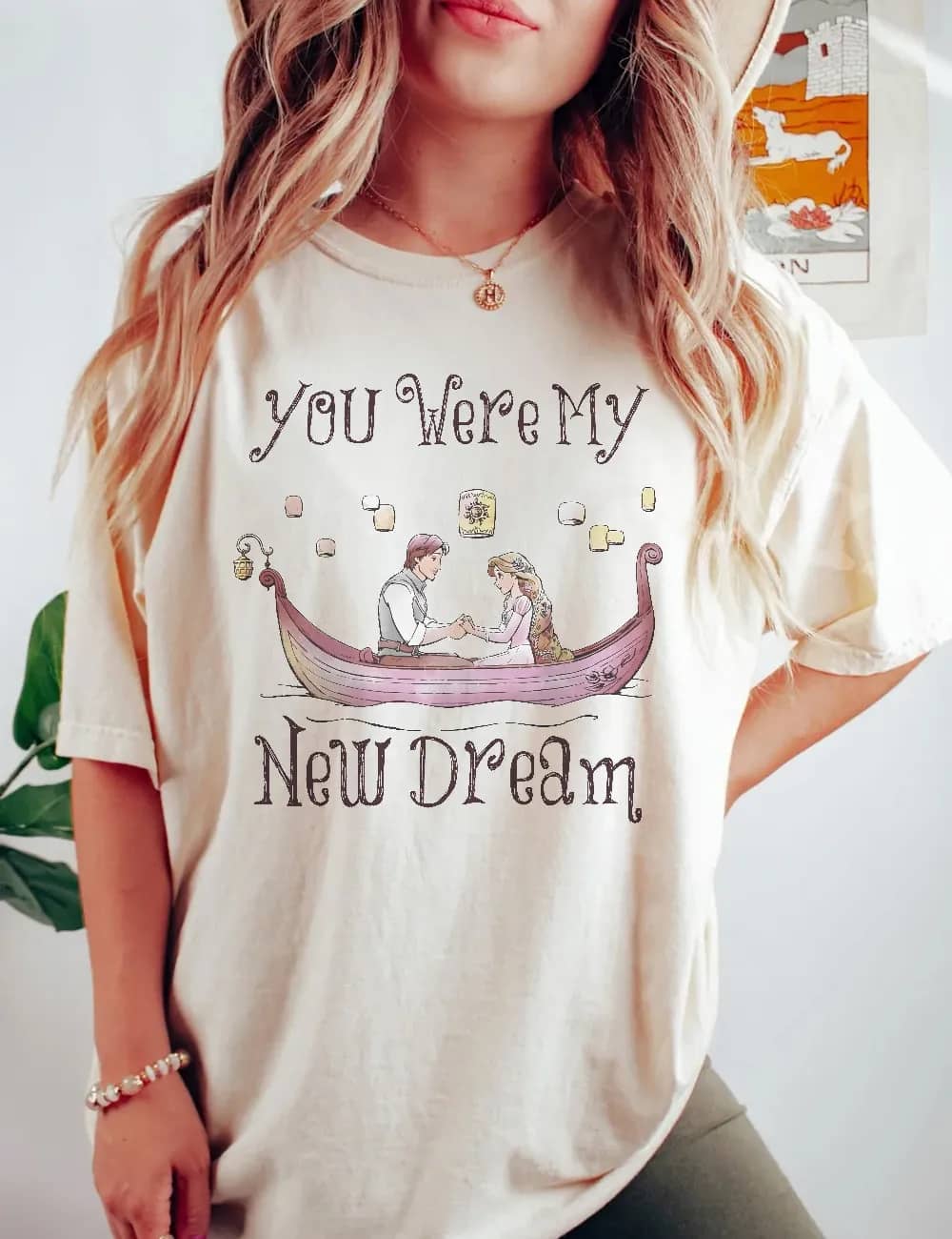 Inktee Store - Vintage Disney Tangled Rapunzel You Are My Dream Comfort Colors Shirt - Lost Princess Lantern Co Est 2010 Tee - Disney Princess Rapunzel Shirt Image