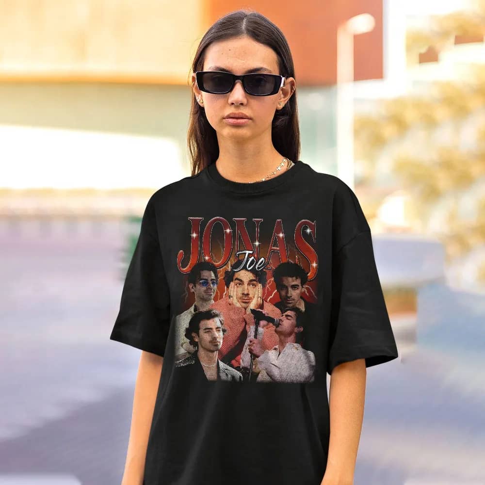 Inktee Store - Vintage Joe Jonas 90'S Shirt - Joe Jonas T-Shirt - Joe Jonas Graphic Tee - Gift For Women And Man Unisex T-Shirt - Jonas Brother Band Shirt Image