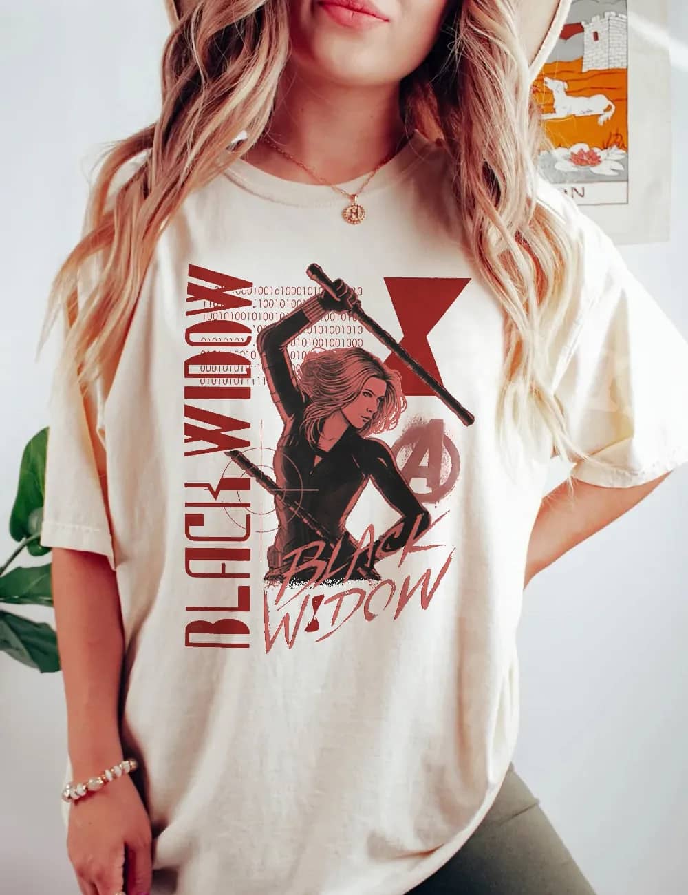 Inktee Store - Vintage Marvel Black Widow Comfort Colors Shirt - Retro Romanoff 1984 Black Widow Shirt - Mcu Fans Gift - Marvel Avengers Superhero Shirt Image