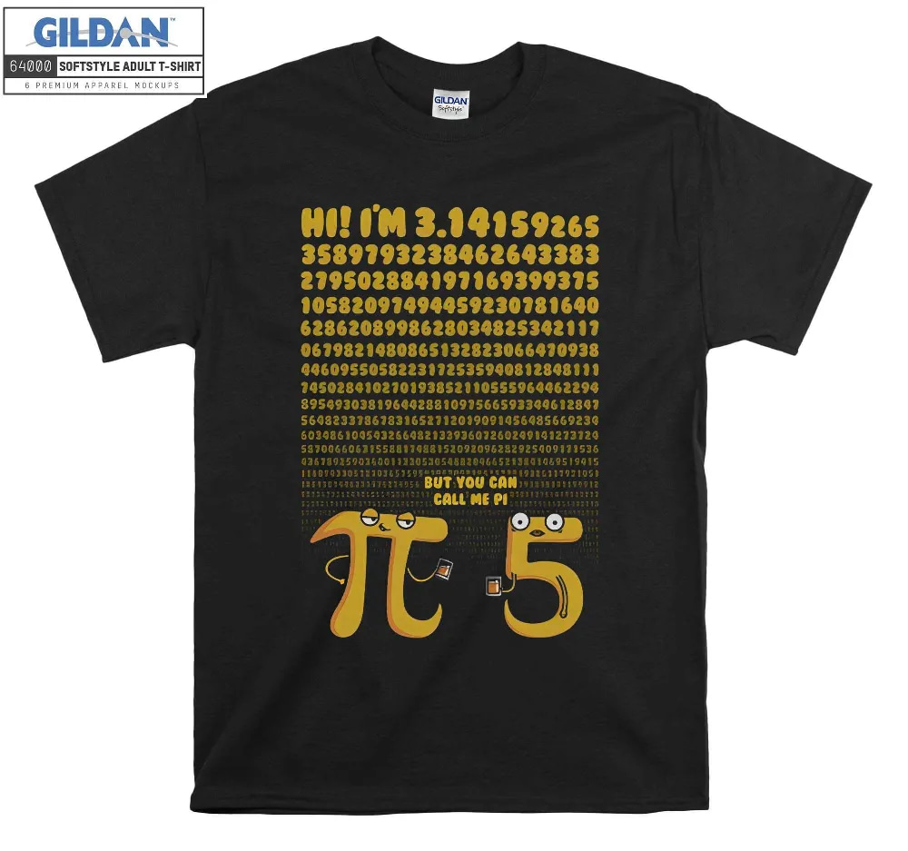 Inktee Store - You Can Call Me Pi Funny Math T-Shirt Image