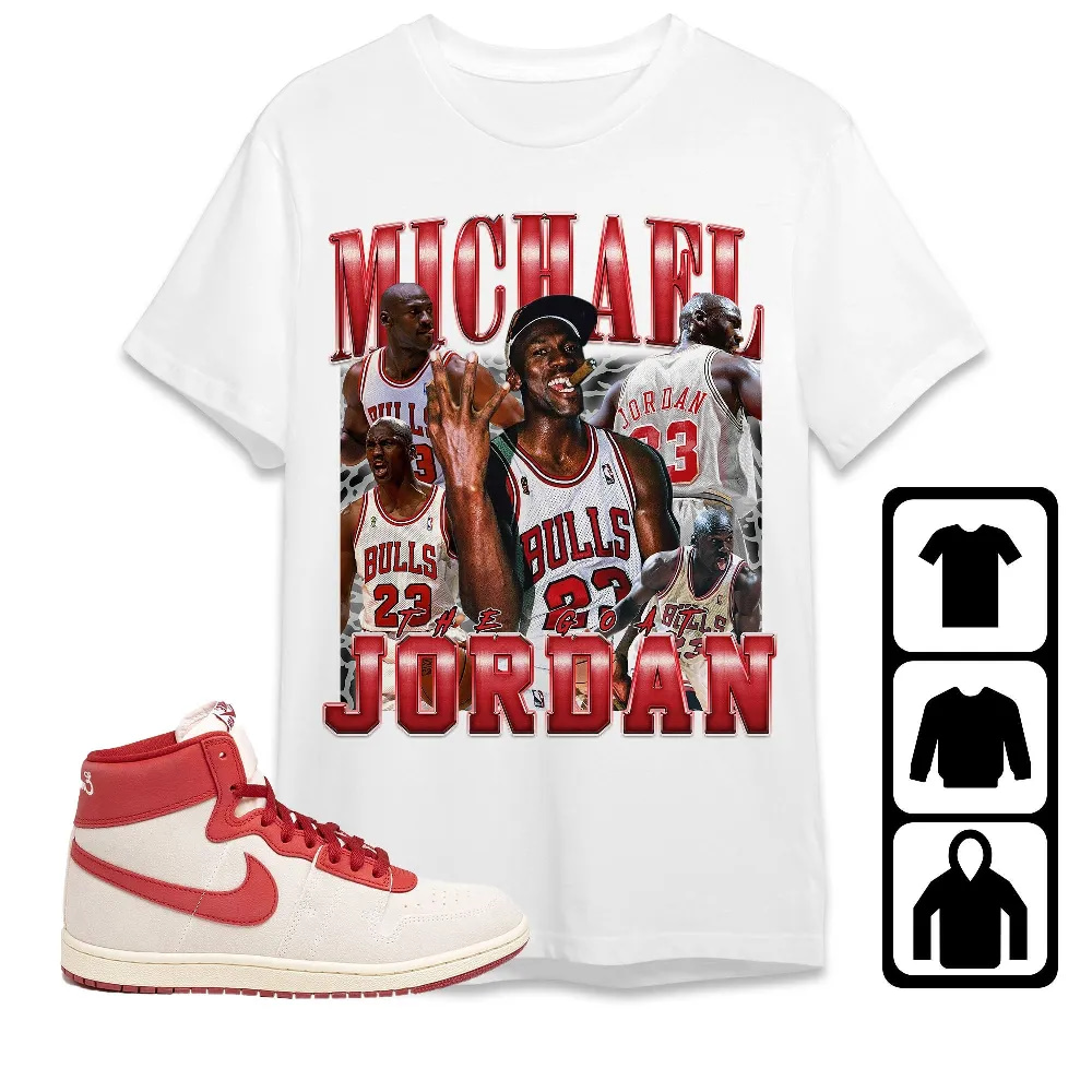 Inktee Store - Air Ship Every Game Dune Red Unisex T-Shirt - The Goat Mj - Sneaker Match Tees Image