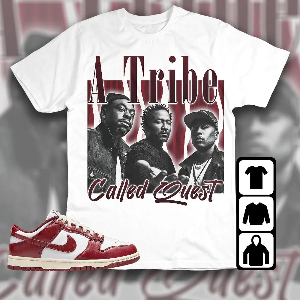 Inktee Store - Dunk Low Team Red Unisex T-Shirt - A Tribe - Sneaker Match Tees Image