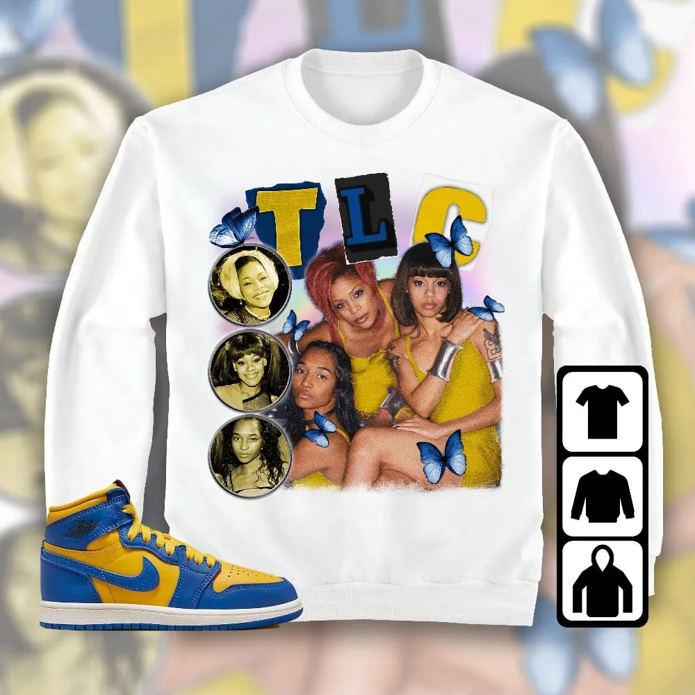 Inktee Store - Jordan 1 High Og Laney Unisex T-Shirt - Tlc 90S - Sneaker Match Tees Image