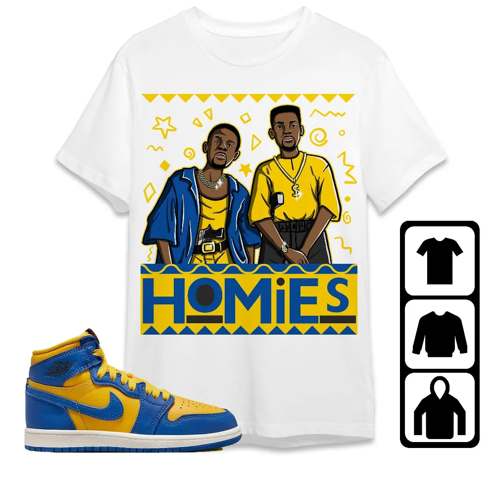 Inktee Store - Jordan 1 High Og Laney Unisex T-Shirt - Homies Martin - Sneaker Match Tees Image