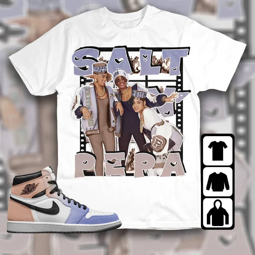 Inktee Store - Jordan 1 High Skyline Unisex T-Shirt - Salt Pepa - Sneaker Match Tees Image
