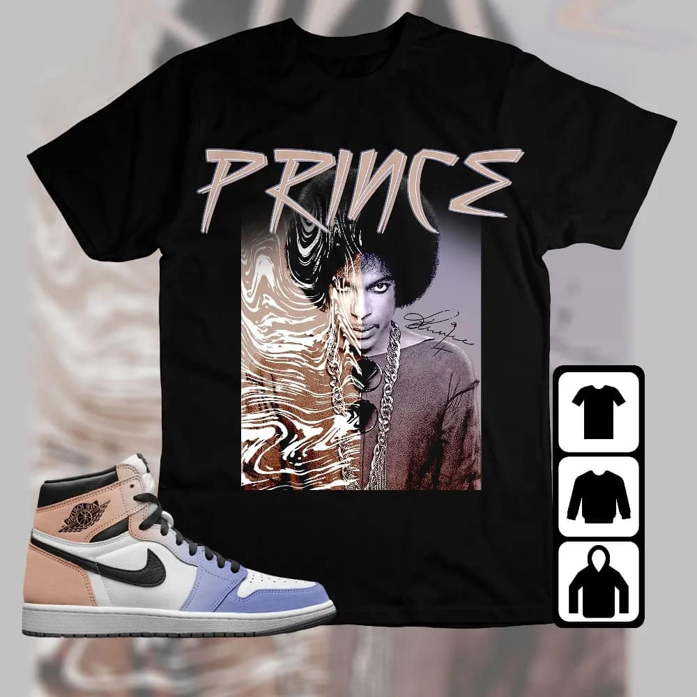 Inktee Store - Jordan 1 High Skyline Unisex T-Shirt - Prince Signature - Sneaker Match Tees Image