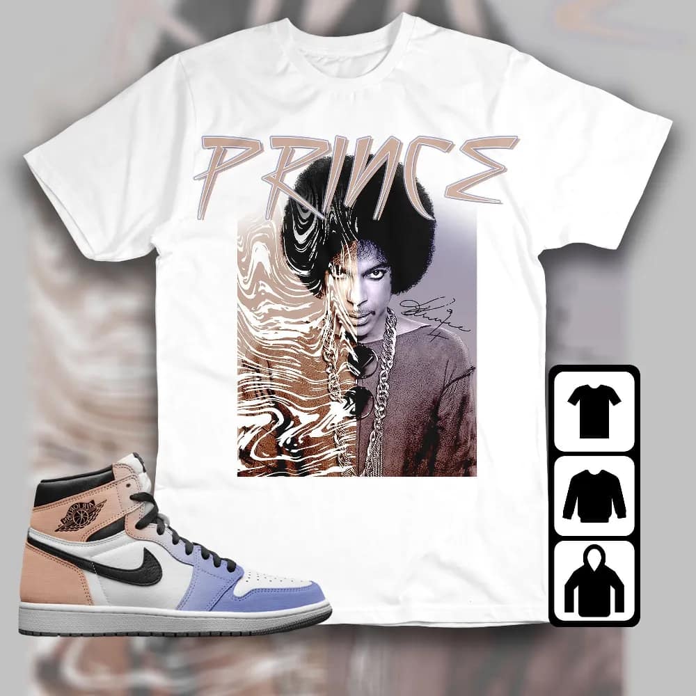 Inktee Store - Jordan 1 High Skyline Unisex T-Shirt - Prince Signature - Sneaker Match Tees Image