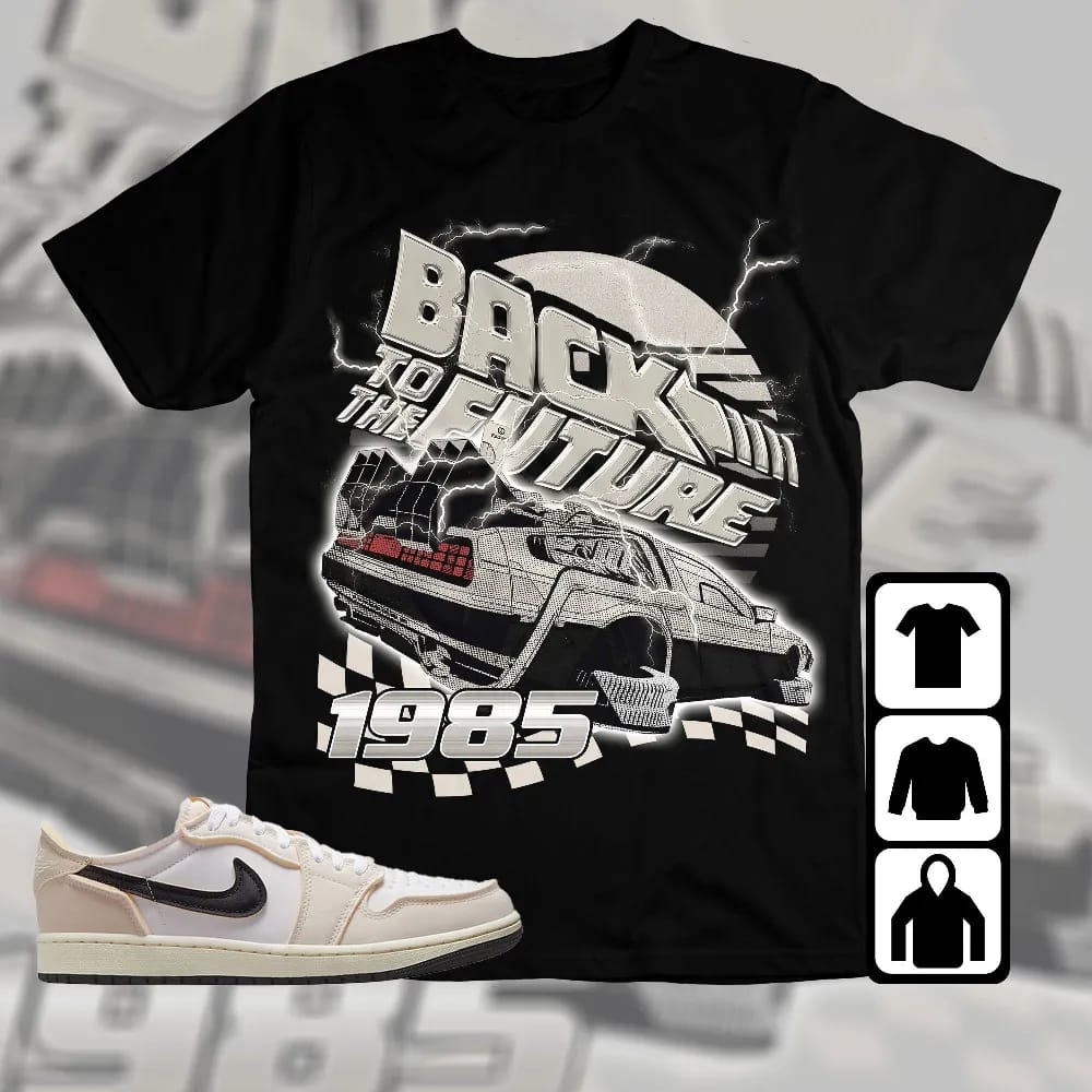 Inktee Store - Jordan 1 Low Og Ex Coconut Milk Unisex T-Shirt - The Future Car - Sneaker Match Tees Image