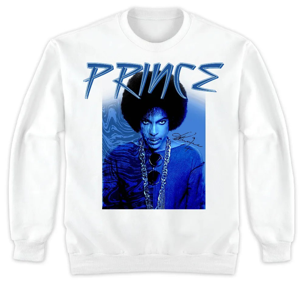 Inktee Store - Jordan 1 University Blue Toe Unisex T-Shirt - Prince Signature - Sneaker Match Tees Image