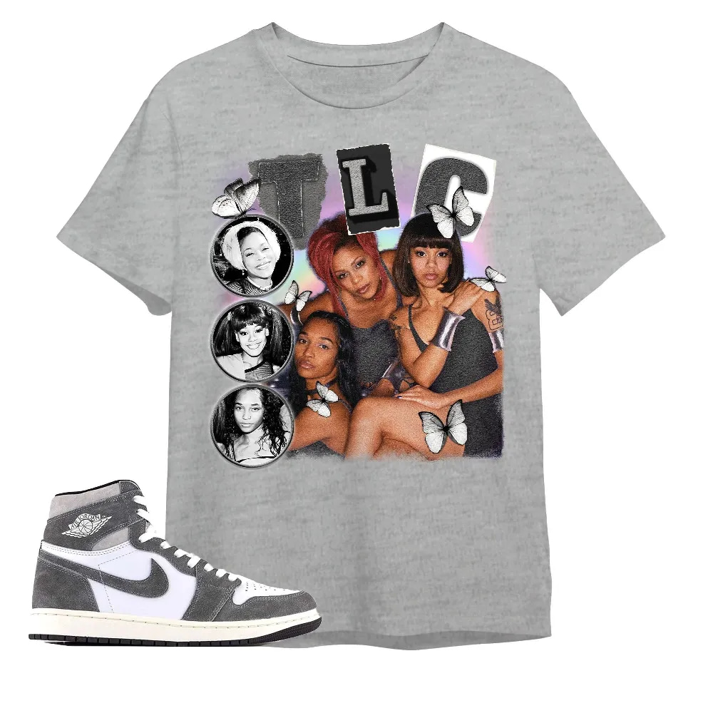 Inktee Store - Jordan 1 Washed Heritage Unisex Color T-Shirt - Tlc 90S - Sneaker Match Tees Image