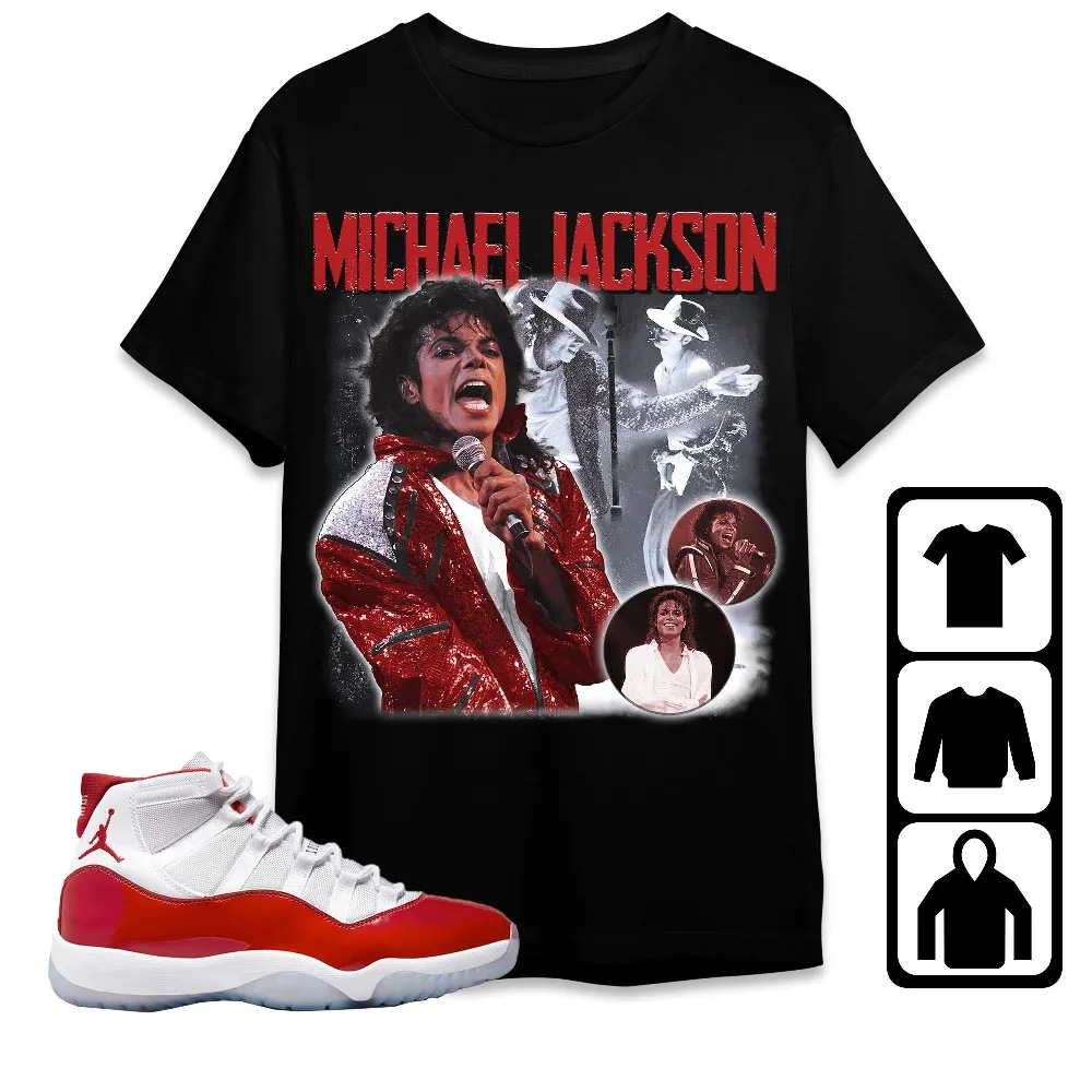 Inktee Store - Jordan 11 Cherry Unisex T-Shirt - Mike Jackson - Sneaker Match Tees Image