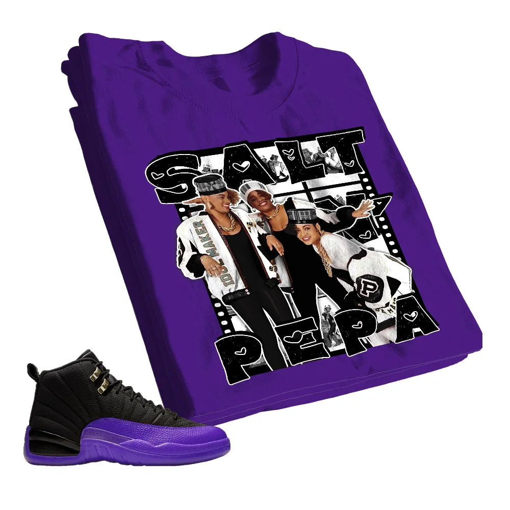 Inktee Store - Jordan 12 Field Purple Unisex Color T-Shirt - Salt Pepa - Sneaker Match Tees - Purple Shirt Image