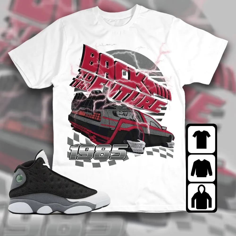 Inktee Store - Jordan 13 Black Flint Unisex T-Shirt - The Future Car - Sneaker Match Tees Image
