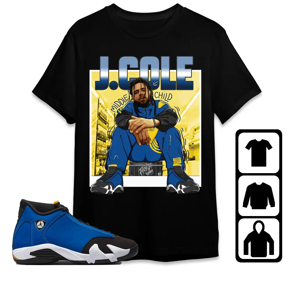 Inktee Store - Jordan 14 Laney Unisex T-Shirt - Jaycole Middle Child - Sneaker Match Tees Image