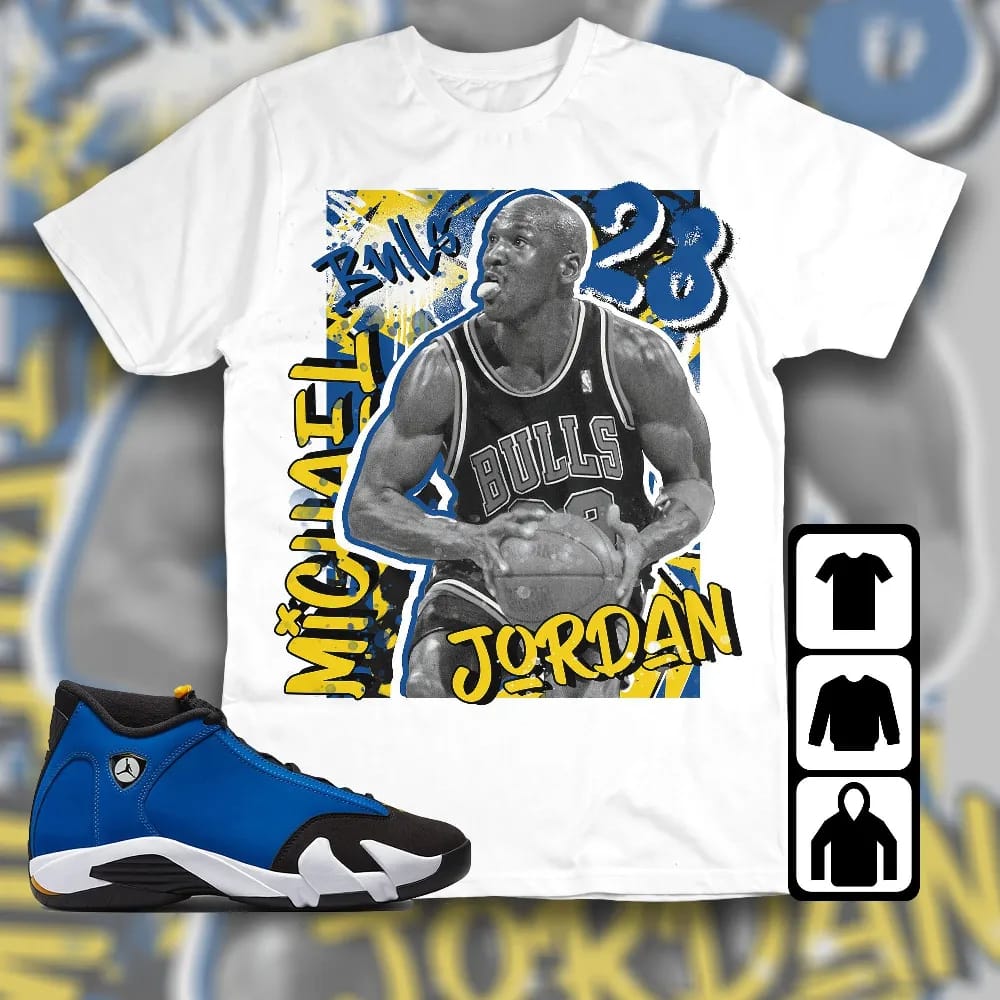 Inktee Store - Jordan 14 Laney Unisex T-Shirt - Mj Graphic - Sneaker Match Tees Image