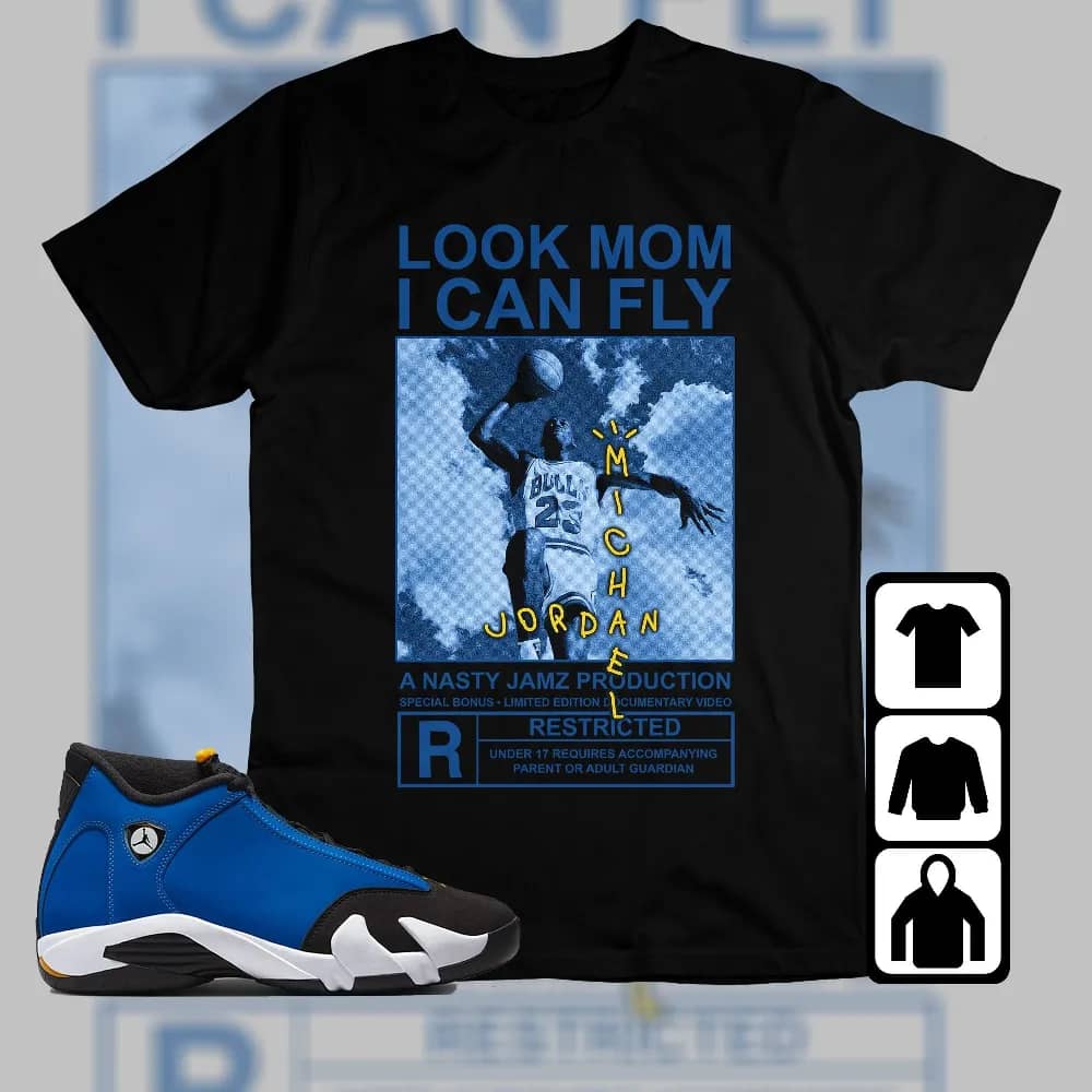 Inktee Store - Jordan 14 Laney Unisex T-Shirt - Mj Can Fly - Sneaker Match Tees Image