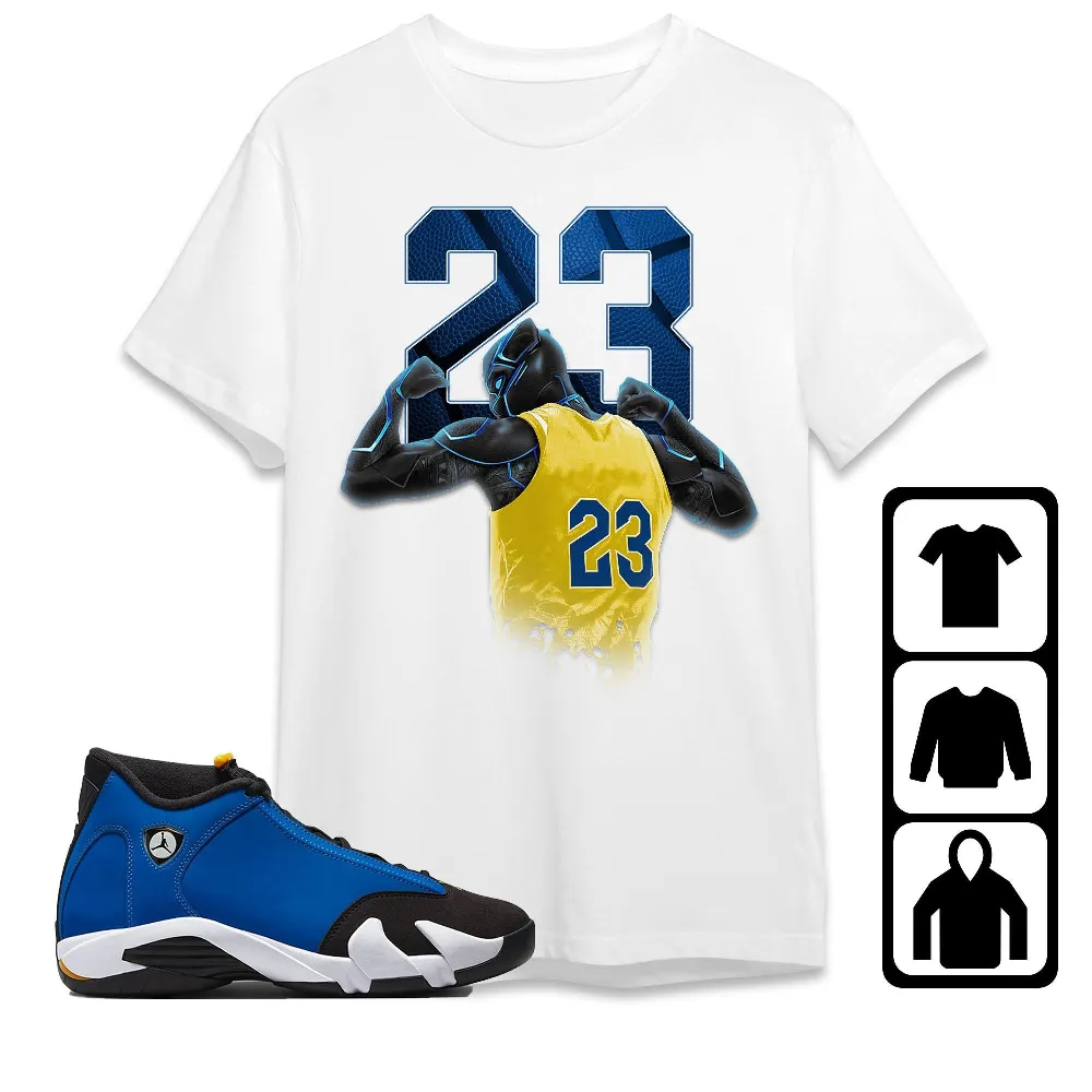 Inktee Store - Jordan 14 Laney Unisex T-Shirt - Number 23 Panther - Sneaker Match Tees Image