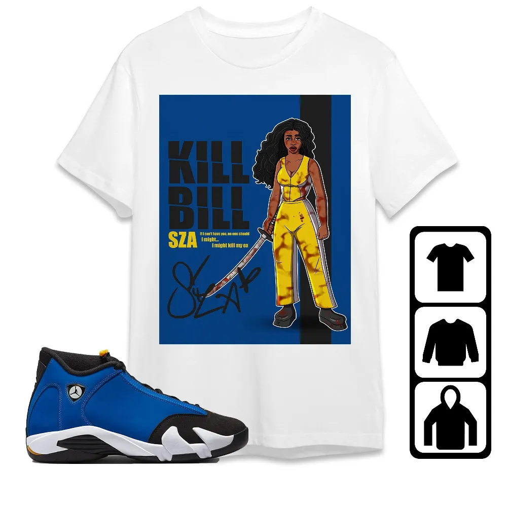 Inktee Store - Jordan 14 Laney Unisex T-Shirt - Sza Kill Bill - Sneaker Match Tees Image