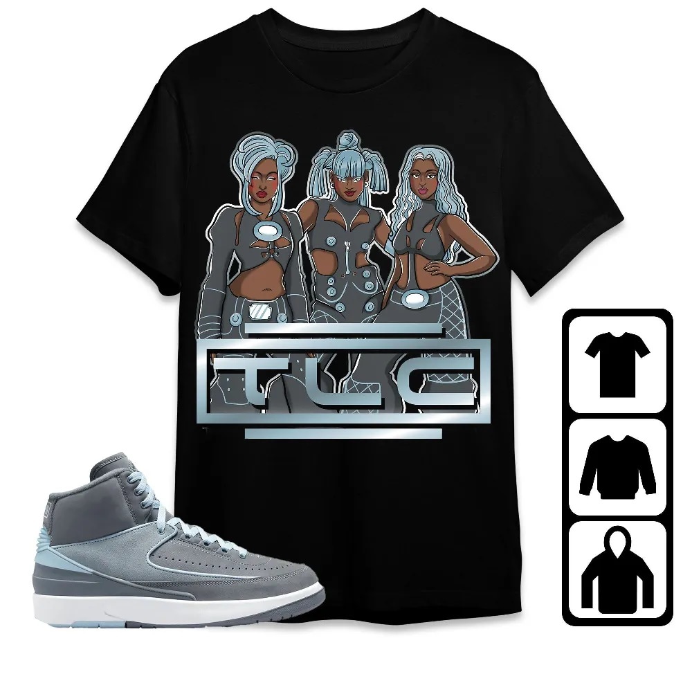 Inktee Store - Jordan 2 Cool Grey Unisex T-Shirt - Tlc No Scrubs - Sneaker Match Tees Image