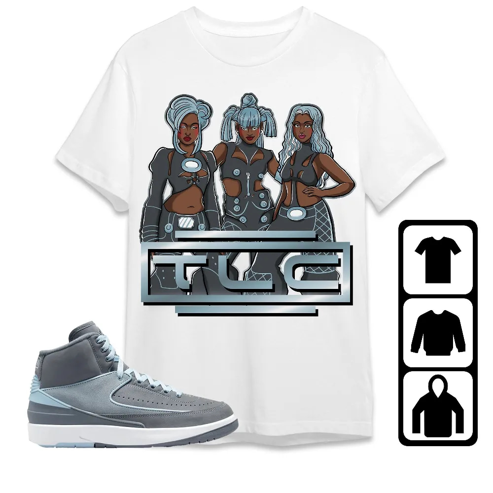 Inktee Store - Jordan 2 Cool Grey Unisex T-Shirt - Tlc No Scrubs - Sneaker Match Tees Image