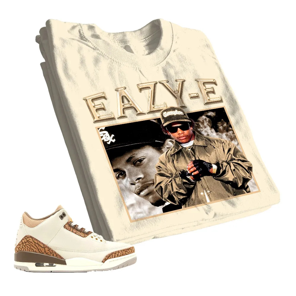 Inktee Store - Jordan 3 Palomino Unisex Color T-Shirt - Eazy E - Sneaker Match Tees - Natural Shirt Image