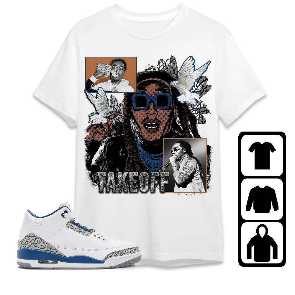 Inktee Store - Jordan 3 Wizards Unisex T-Shirt - Takeoff Homage - Sneaker Match Tees Image
